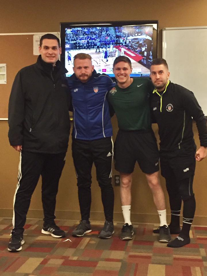 Jarred Mosher with Referee friends