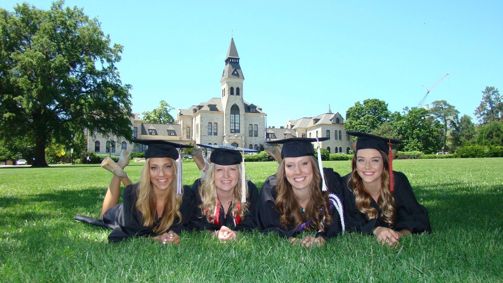 Taylor Russo and friends at KState graduation