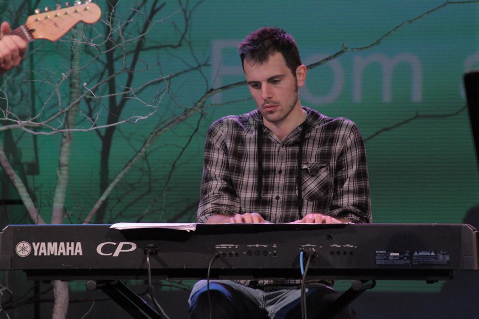 Thomas playing piano