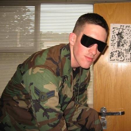 Jeremy in the Air Force dorms
