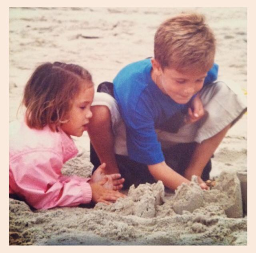 young matt on the beach