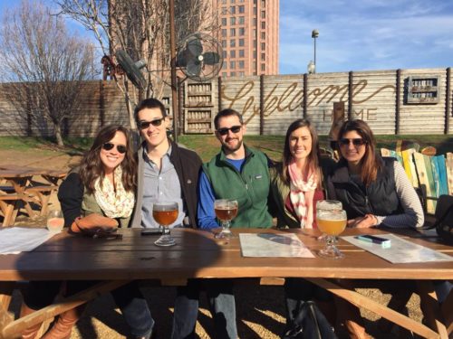 Nicole at brunch with friends