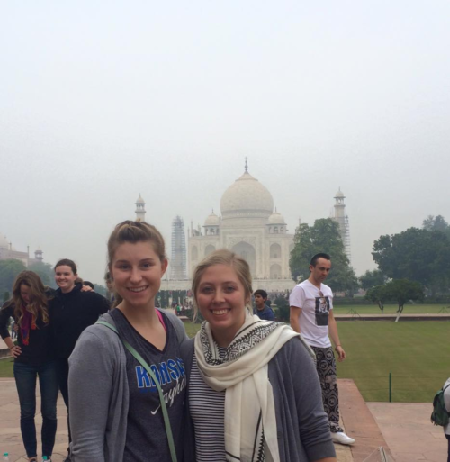 Tessa at the Taj Mahal