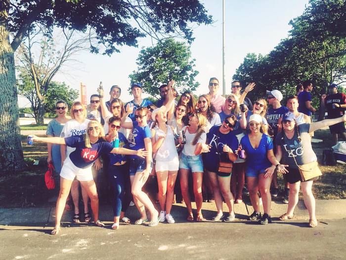 Go Local team tailgating at Royals stadium