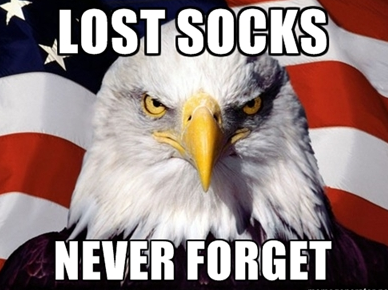 Lost socks, never forget