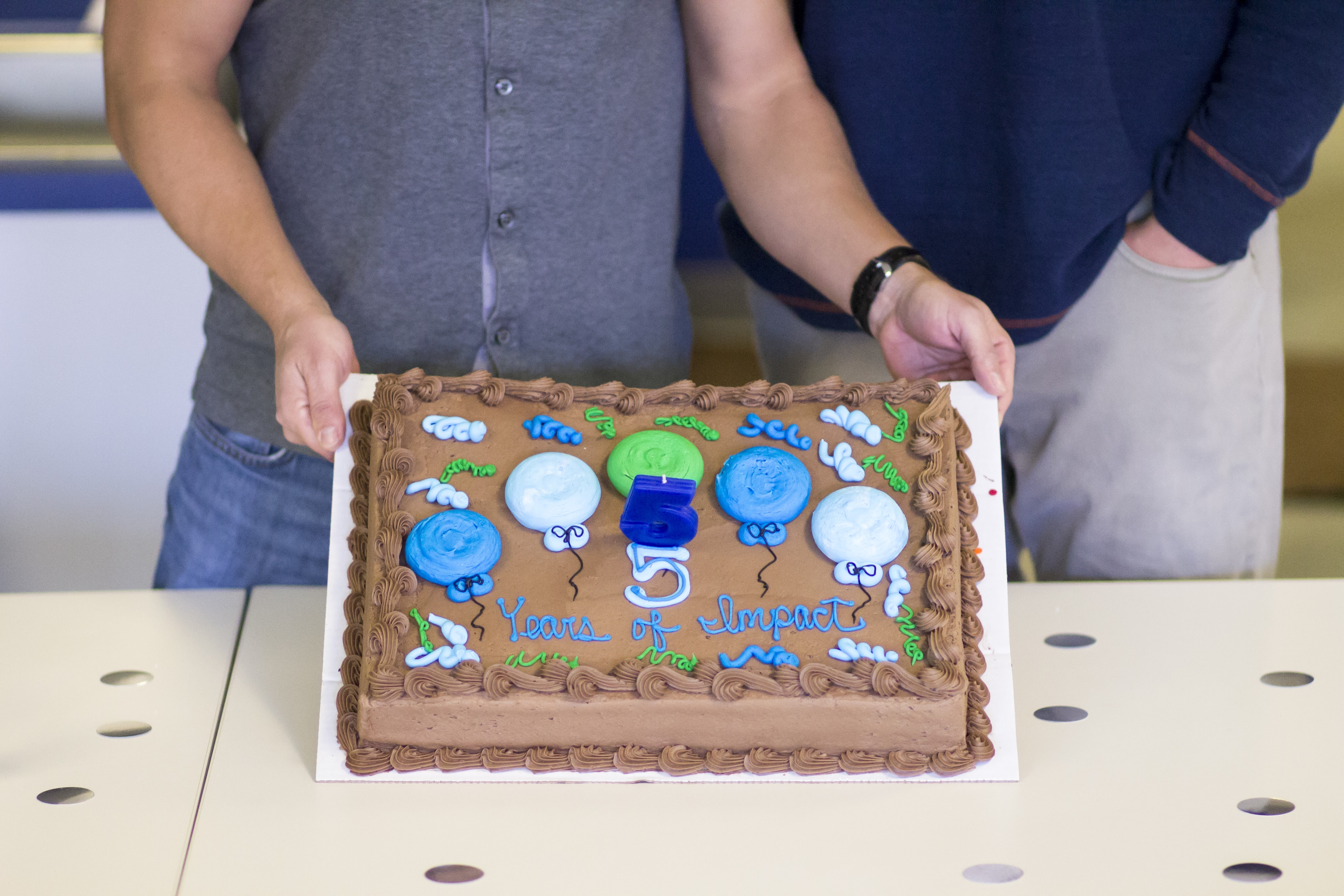 5 Years of Impact Go Local Birthday cake