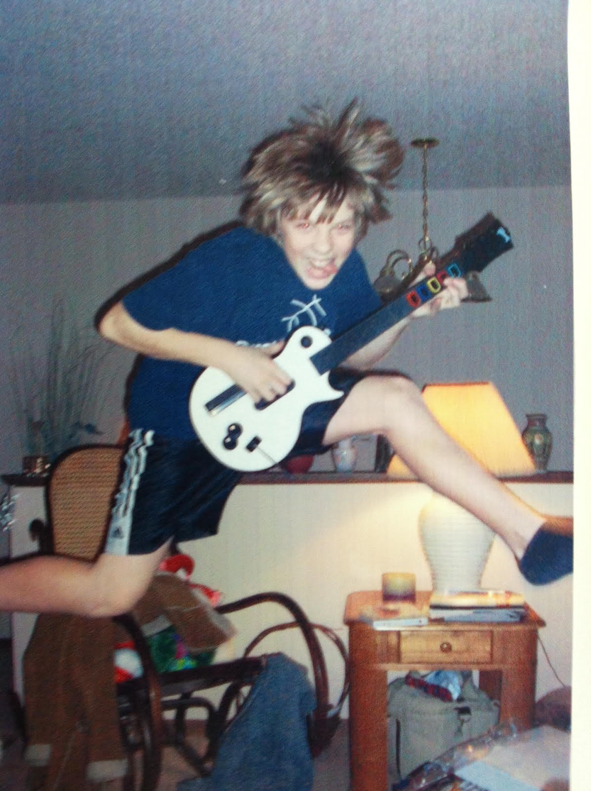 Chris Garten playing guitar hero